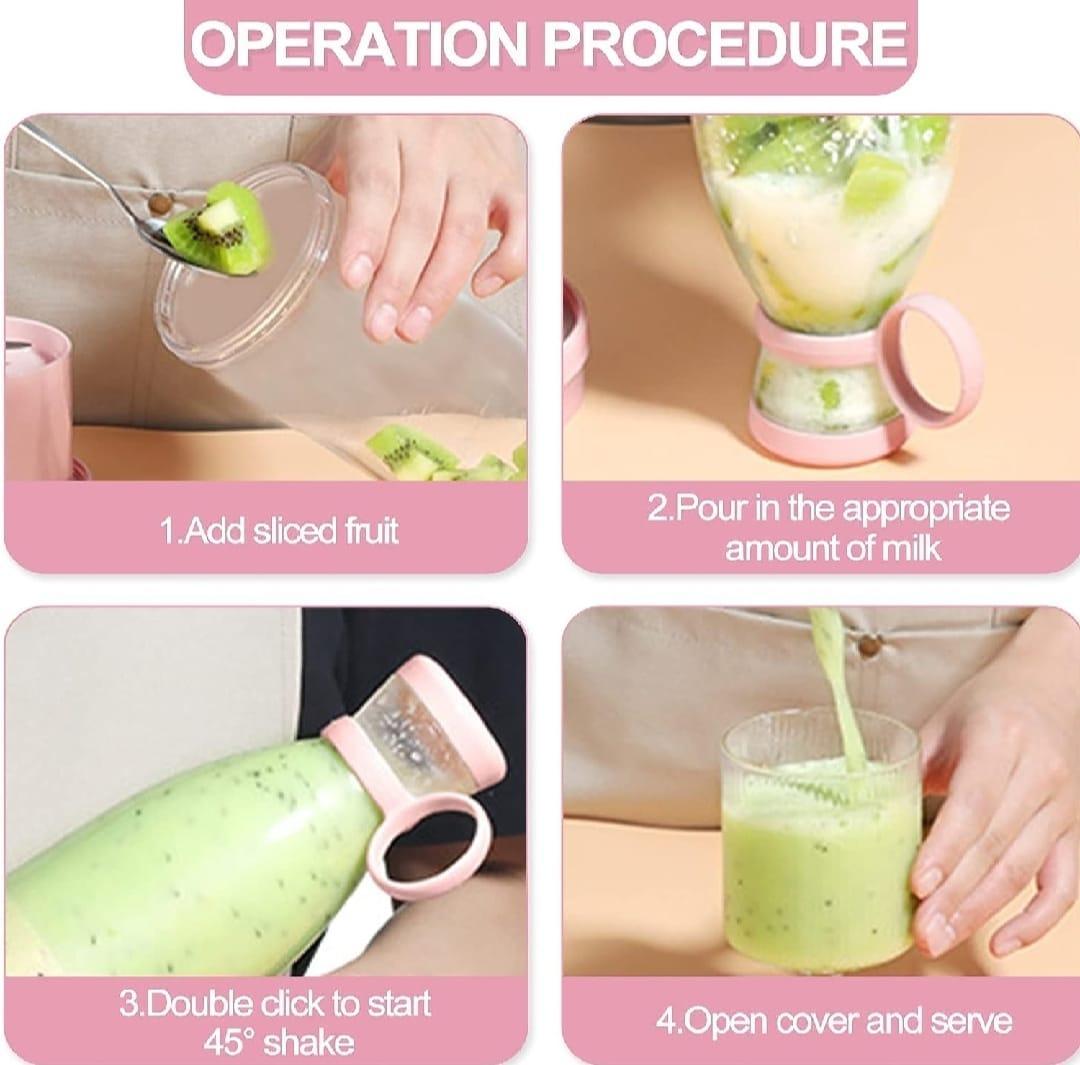 Portable Electric Juicer Bottle 420ml - image 5