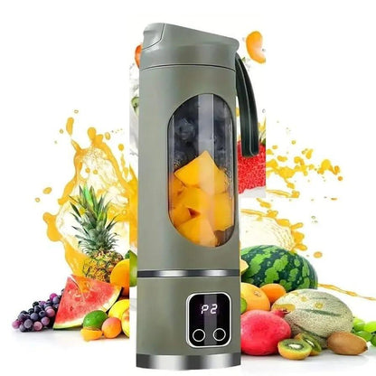 Portable Rechargeable Electric Juicer Blender (Green)