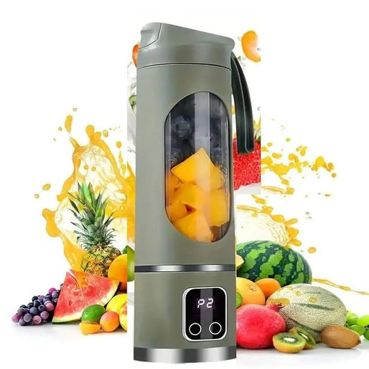 Portable Rechargeable Electric Juicer Blender (Green)