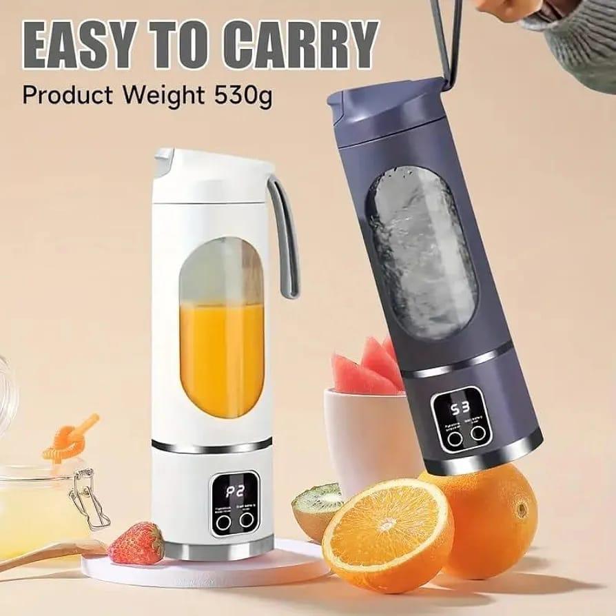 Portable Rechargeable Electric Juicer Blender (Green) - image 4