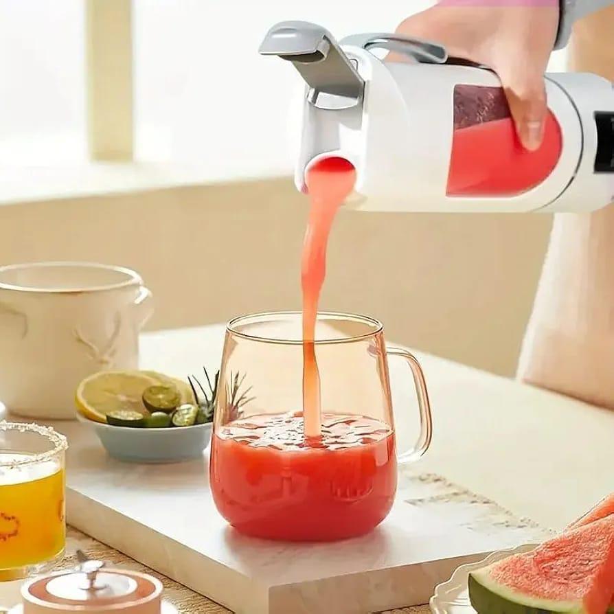 Portable Rechargeable Electric Juicer Blender (Green) - image 5