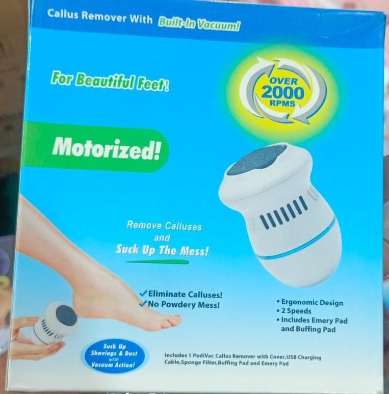 Electric Foot Grinder White Blue Cordless ABS - image 6