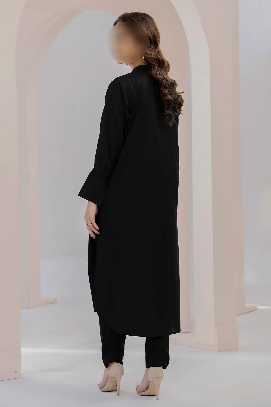 2 Pcs Women's Unstitched Plain Suit - image 3