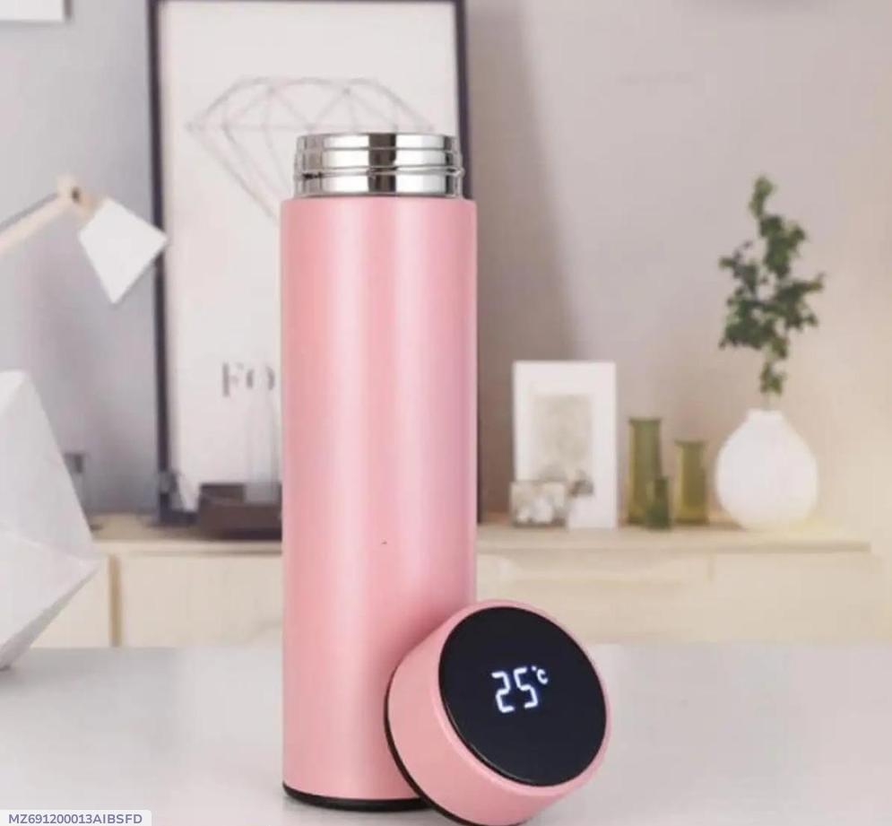 Stainless Steel Thermos 500ml Pink Digital Temp - image 5