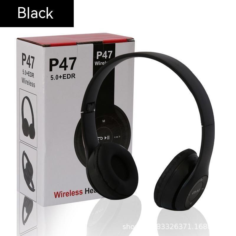 Wireless Stereo Headphones Black Active Noise Cancellation - image 1