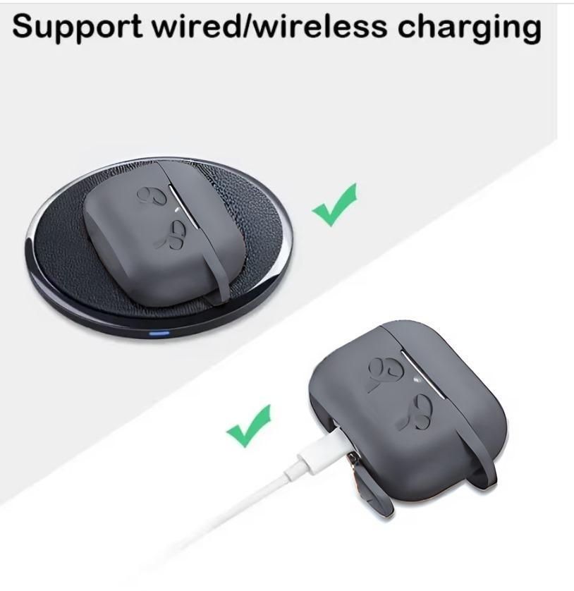 Premium Grey Silicone Earbuds Case for Protection & Style - image 3