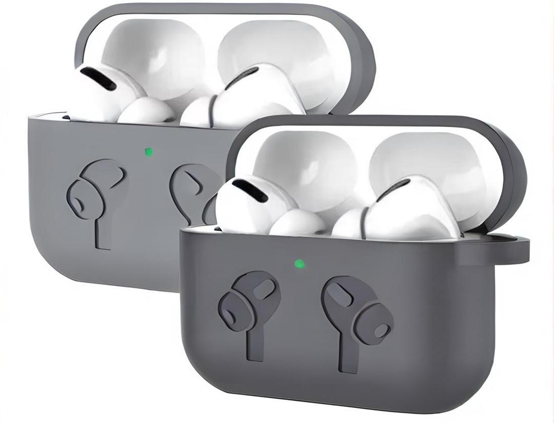 Premium Grey Silicone Earbuds Case for Protection & Style - image 1