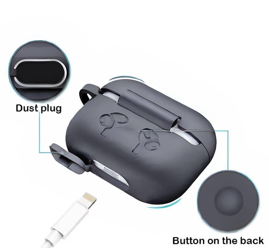Premium Grey Silicone Earbuds Case for Protection & Style - image 5