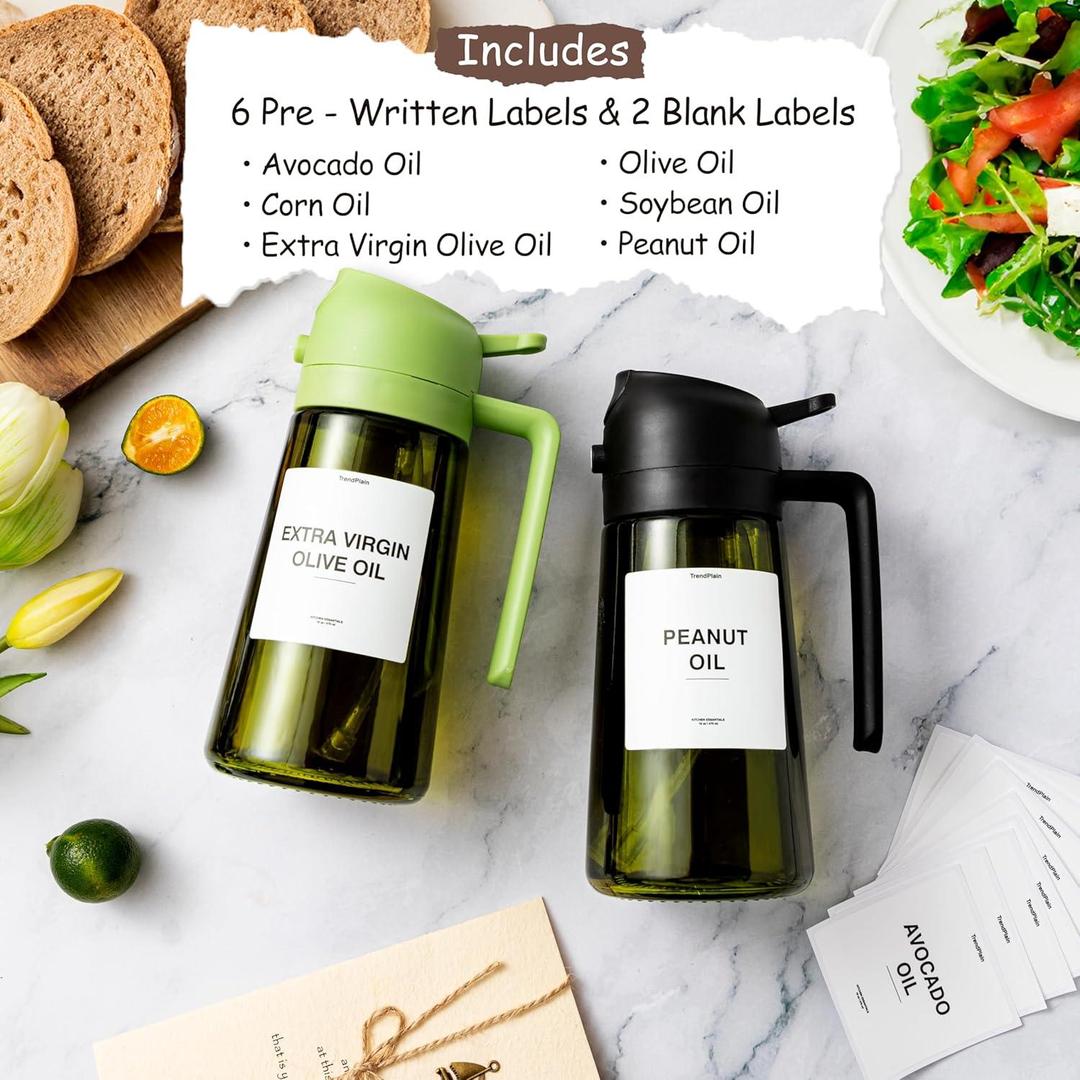 Premium Glass Oil Bottle Black Handle Precision Nozzle - image 7