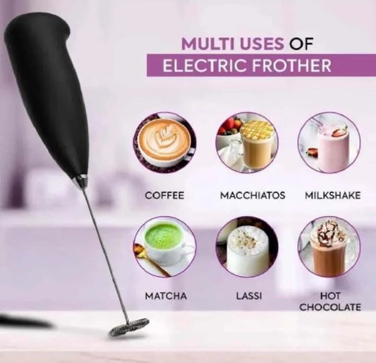 Electric Milk Frother for Coffee, Matcha and Hot Chocolate
