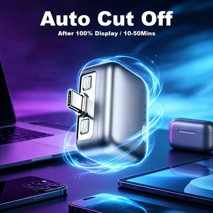 Smart Auto Power Off Charger Protector 140W – AI Full-Charge Disconnect (Grey)