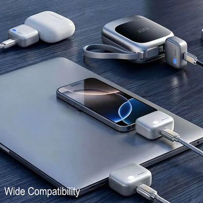 Smart Auto Power Off Charger Protector 140W – AI Full-Charge Disconnect (Grey)